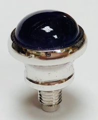 Rhodium Polish Domed Tip - Amethyst (16mm)