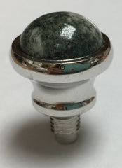 Rhodium Polish Domed Tip - Preseli Bluestone (16mm)