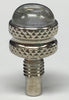 Rhodium Polish Domed Tip - Clear Quartz 11mm