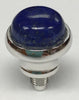Rhodium Polish Domed Tip - Lapis Lazuli (16mm)